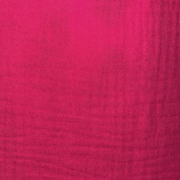 Three Dots Pink XXL Double Gauze V-neck. Short sleeve Side slits - Picture 4 of 6